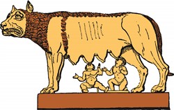 Romulus & Remus Vector Illustration | AnnTheGran.com