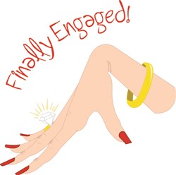 Finally Engaged Vector Illustration | AnnTheGran.com