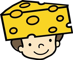 Cheesehead Vector Illustration | AnnTheGran.com