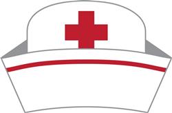 Nurse Hat Outline SVG Cut File, Medical Nurse Hat Svg, Nurses Cap Svg, Cap Svg, Medical Hat Svg, Hospital Uniform Svg, Nurse Svg