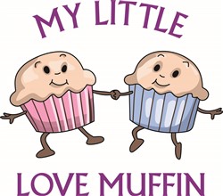 LITTLE LOVE MUFFIN Vector Illustration | AnnTheGran.com