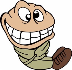 CARTOON IN STRAIGHT JACKET Vector Illustration | AnnTheGran.com