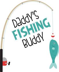 Daddys Fishing Buddy Fisherman Boat Fish Stock Vector (Royalty Free)  1935774148