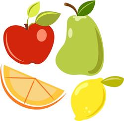 Collection Pixel Fruits Including Apple Pear Stock Vector (Royalty Free)  1349102360