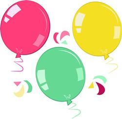 Balloon Clipart SVG Cut File, Balloon String Svg, Birthday Air Balloons  Bundle, Eps, Dxf