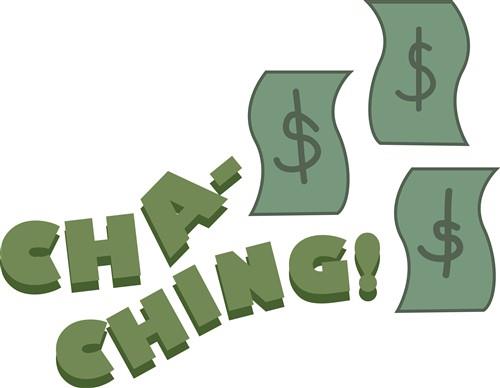 Cha Ching Vector Illustration AnnTheGran