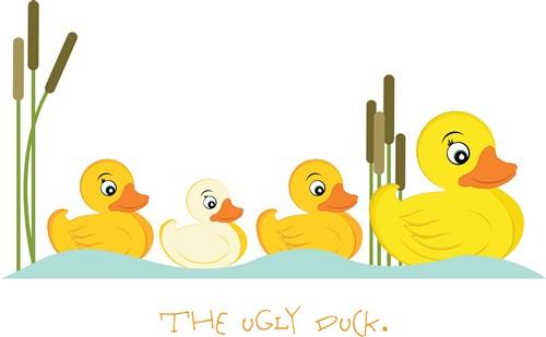 The Ugly Duck Vector Illustration
