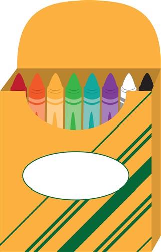 Box of Crayons Vector Illustration
