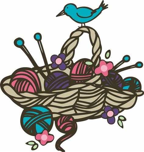 Knitting Basket Stock Illustration by ©lenmdp #51513679