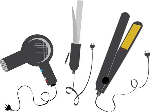 hair styling tools clip art