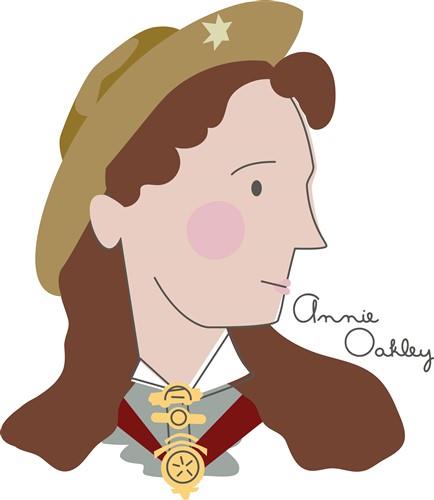 Annie Oakley Vector Illustration 