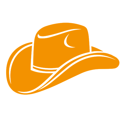 Cowboy Hat Vector Art PNG, Fishing Hat Cowboy Vector Back View