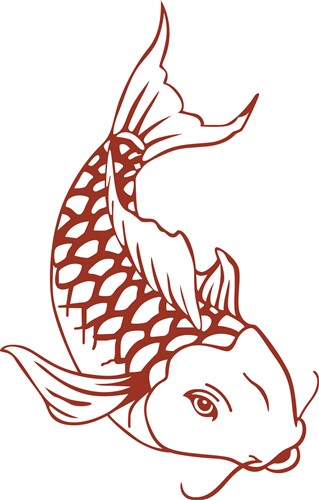 Download Koi Fish Outline Vector Illustration Annthegran Com