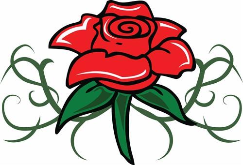 tribal flower rose