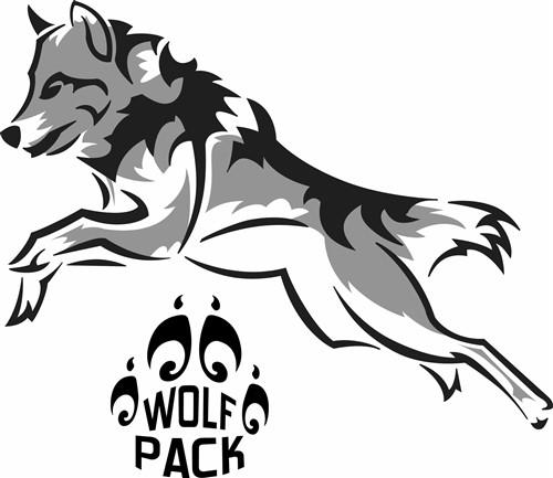 Wolf Pack Vector Ilration