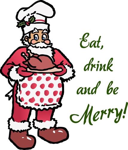 Eat Drink Be Merry Vector Illustration