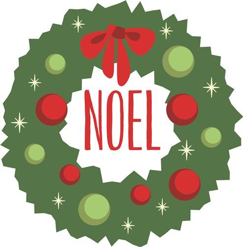 Noel Wreath SVG file - SVG cut files.com