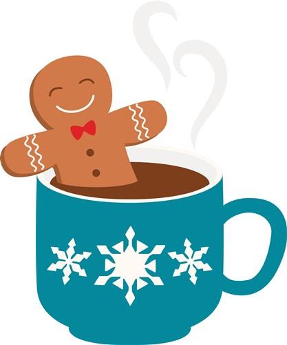 Hot Chocolate Holder, Envelope Gift Card, Christmas Cocoa Mugs SVG 