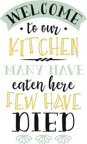 Kitchen SVG - Welcome to Our Kitchen - Home Sign SVG