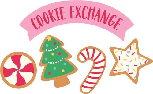 christmas cookie exchange clip art