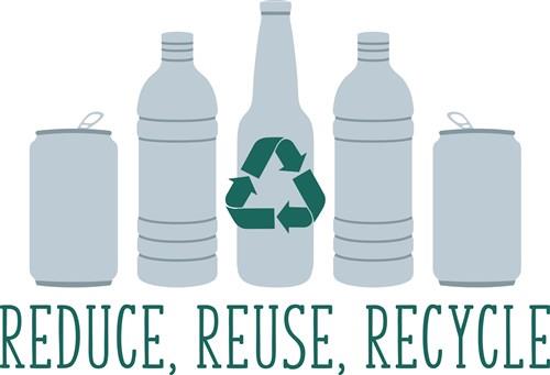 Reduce reuse recycle' Water Bottle