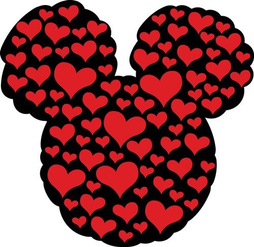 Checkered Mickey And Minnie Mouse SVG, Valentines Checkered SVG