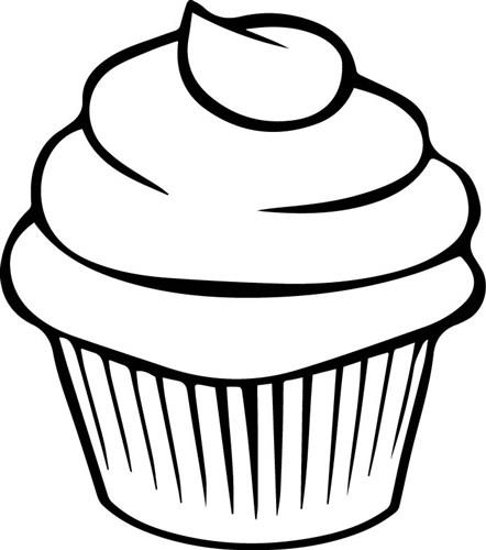10 Best Printable Birthday Cupcake Outlines PDF for Free at Printablee.com