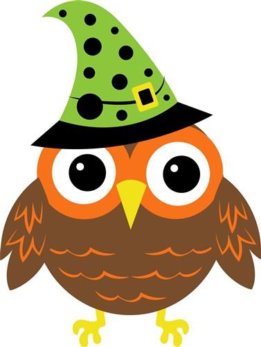 cute halloween owls clip art