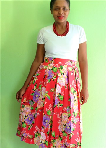 Pleated skirt outlet sewing pattern