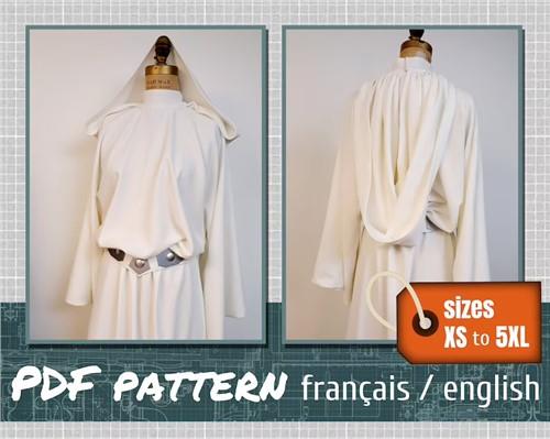 Jedi costume pattern. Available sizes: XS to 5XL – juliechantal