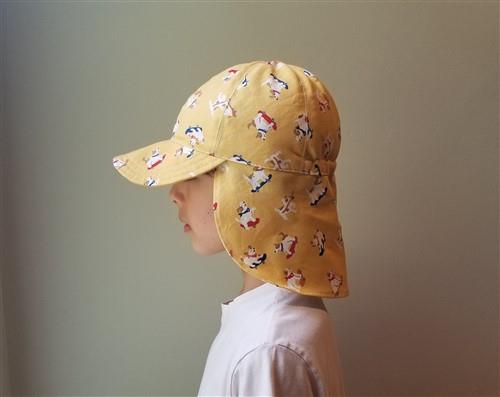 Sewing Tutorial, Sun hat with neck flap by OcoDesignArt 