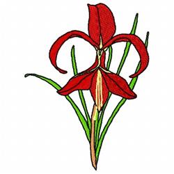 Vertical Rippled Lilies