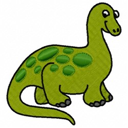 Free Spotted Dinosaur Embroidery Design | AnnTheGran