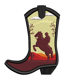 Cowboy Boot Embroidery Design | AnnTheGran.com