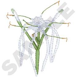 Lily border embroidery design