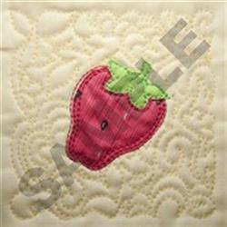 Evil Strawberry Applique Embroidery Design