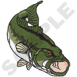 BASS FISH Embroidery Design