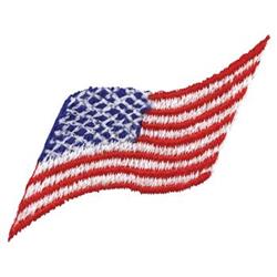 Wavy American Flag Patch