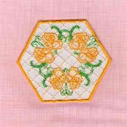 Rose Bowl Bottom Embroidery Design | AnnTheGran.com