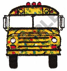 School Bus Letter G Embroidery Design by Starbird Inc.