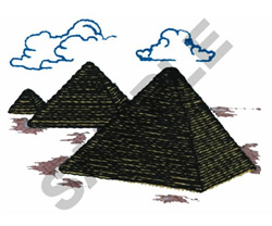 PYRAMIDS OF EGYPT Embroidery Design | AnnTheGran.com