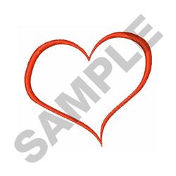 Free Heart Outline Embroidery Design