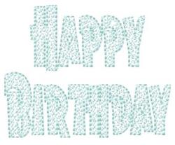 Birthday Streamers Embroidery Design