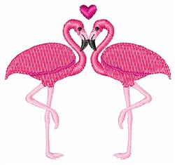 Love Flamingos Embroidery Design | AnnTheGran.com