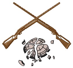 Crossed Rifle Embroidery Design | AnnTheGran.com