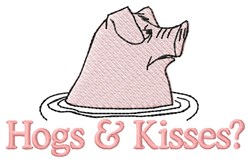 Hogs And Kisses Applique Design