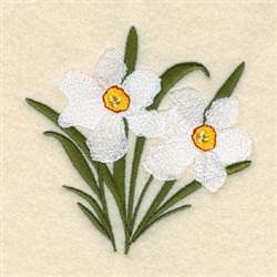 Details about   VINTAGE FLORAL ART NARCISSUS  CUT EMBROIDERY WHITE OVAL COASTER DOILY 