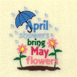 April Showers Bring May Flowers – a BIG embroidery project - Shiny