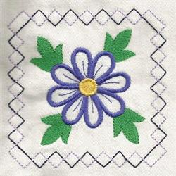 Flower Blocks Embroidery Design