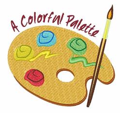 Painters Palette Embroidery Design